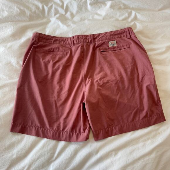 Faherty Mens Shorts Size 38 Stretch Hybrid Casual Chino Golf Red - Picture 4 of 5